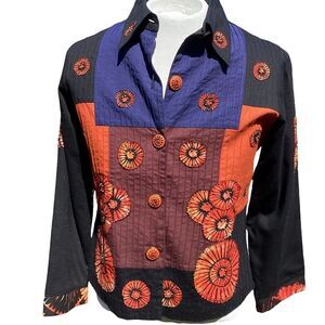 Parsley and Sage medium medallion print jacket.  0438